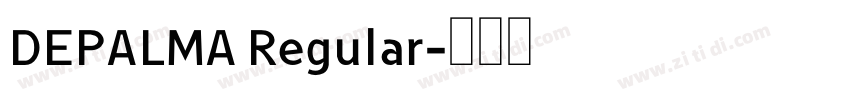 DEPALMA Regular字体转换